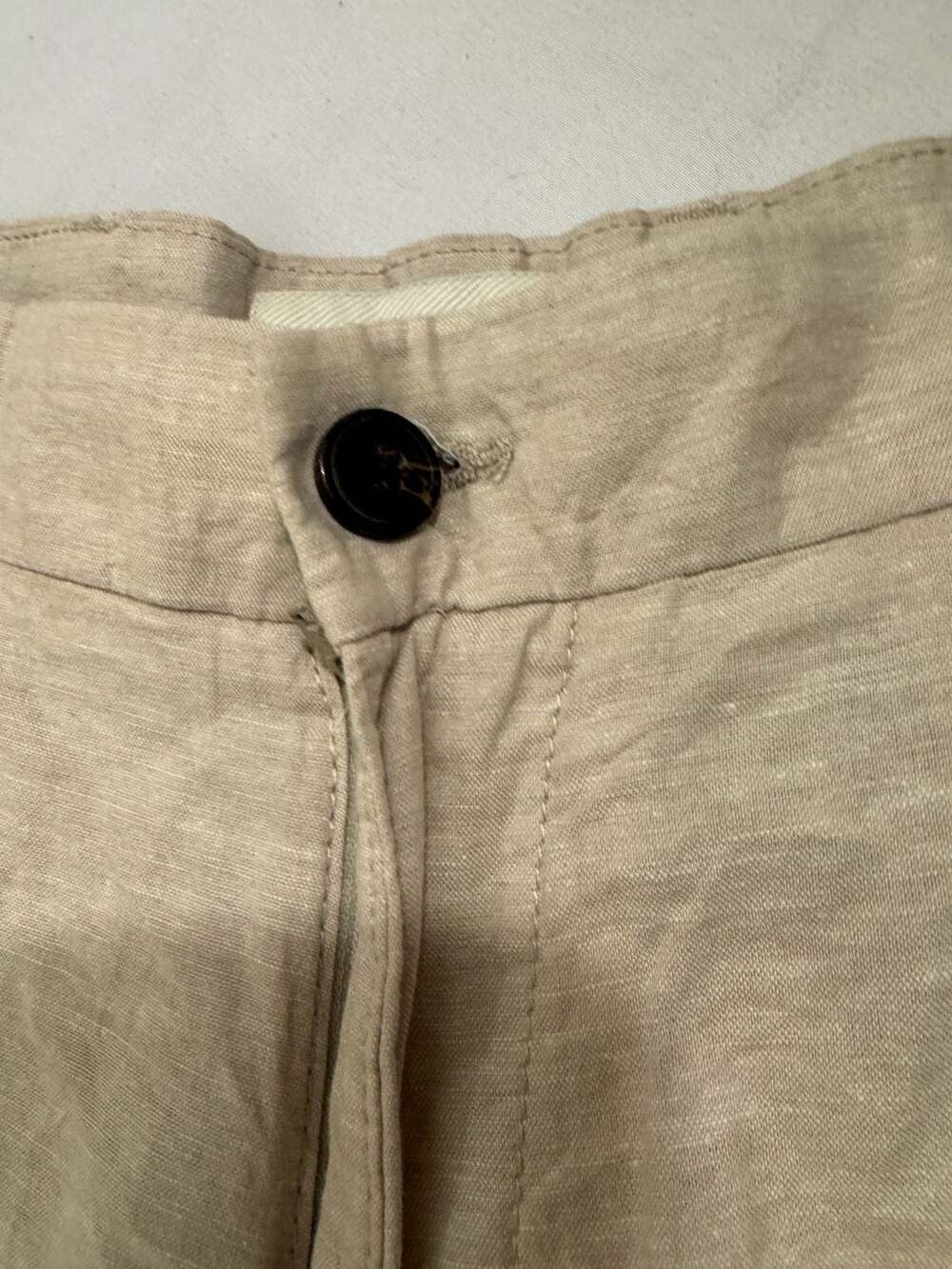 Jack & Jones Pants Studio Linen Blend Shorts Beige xl - Picture 2 of 8